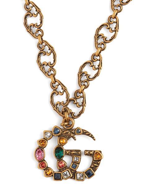 gucci multicolor necklace|Gucci necklace on sale.